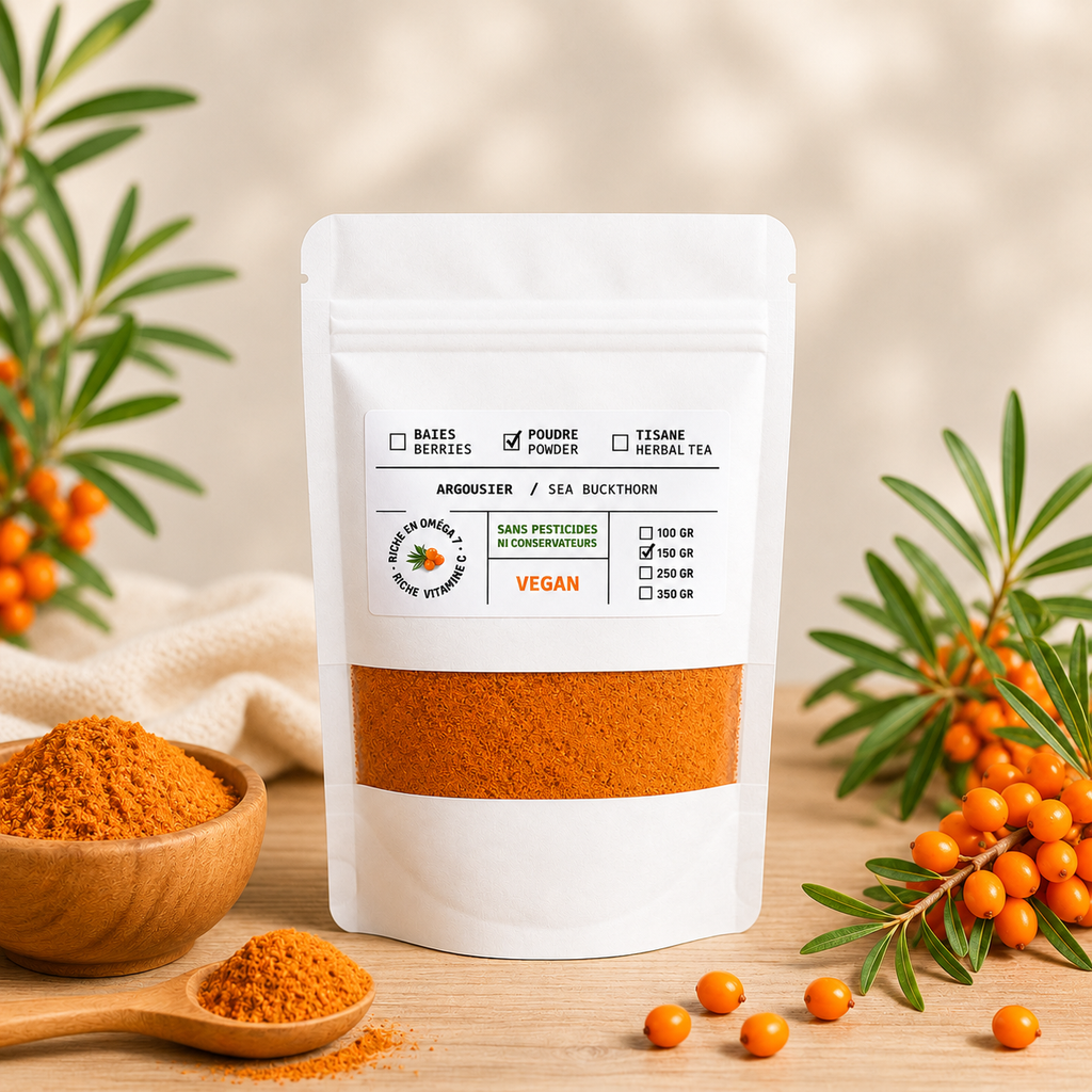 Poudre d'argousier Pure - 150 g