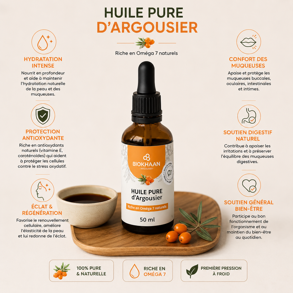 Huile Pure d'Argousier