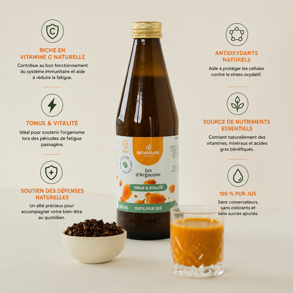 Jus d'argousier 100% Naturel