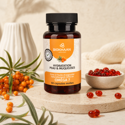 Capsules Argousier Hydratation Peau & Muqueuses