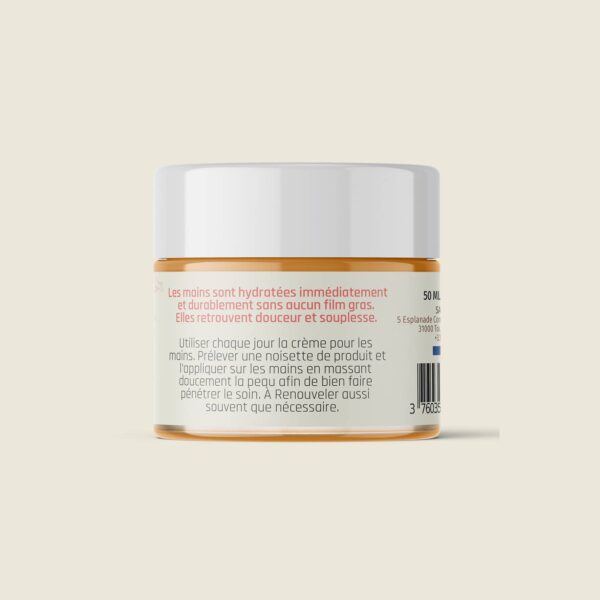 crème de soins pour les mains